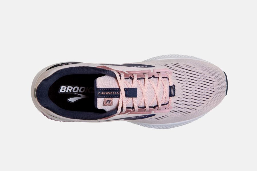 Brooks Launch Gts 8 Road Löparskor Dam - Rosa/Svarta - 0147-EGPJZ